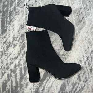 Sock Ankle Boots - Black